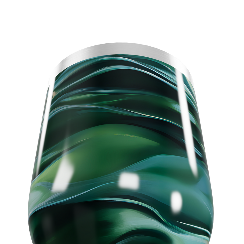 Copo Térmico Slim - Verde Marmorizado Inox