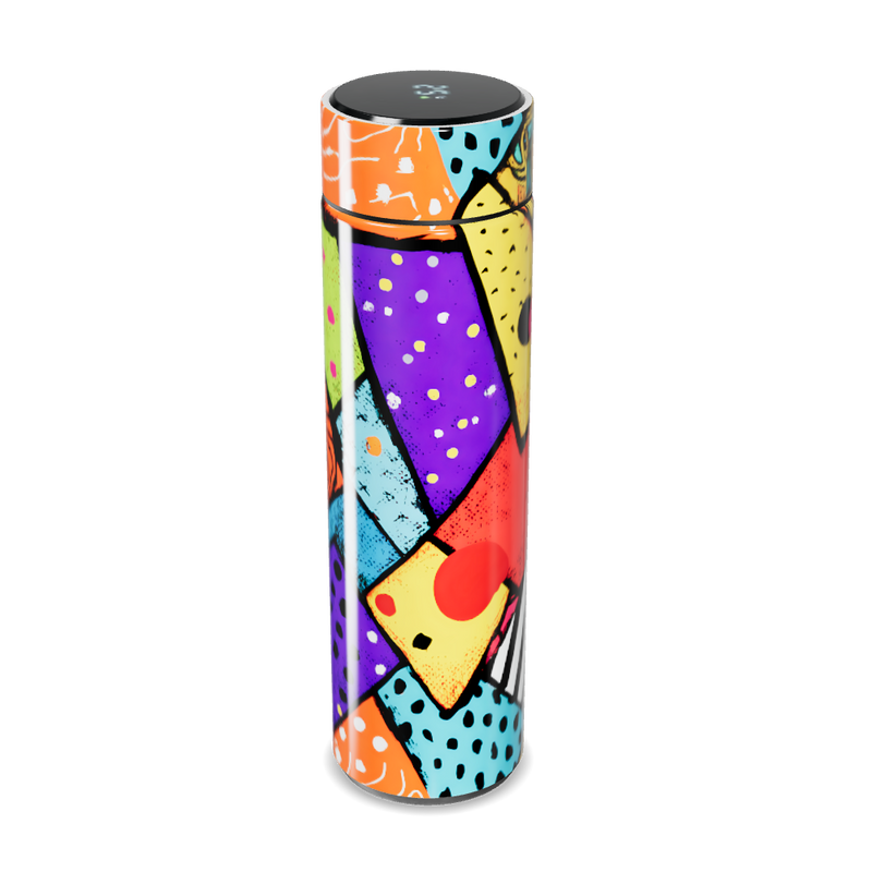 Garrafa Térmica Touch - Colorida com Estampa Artística