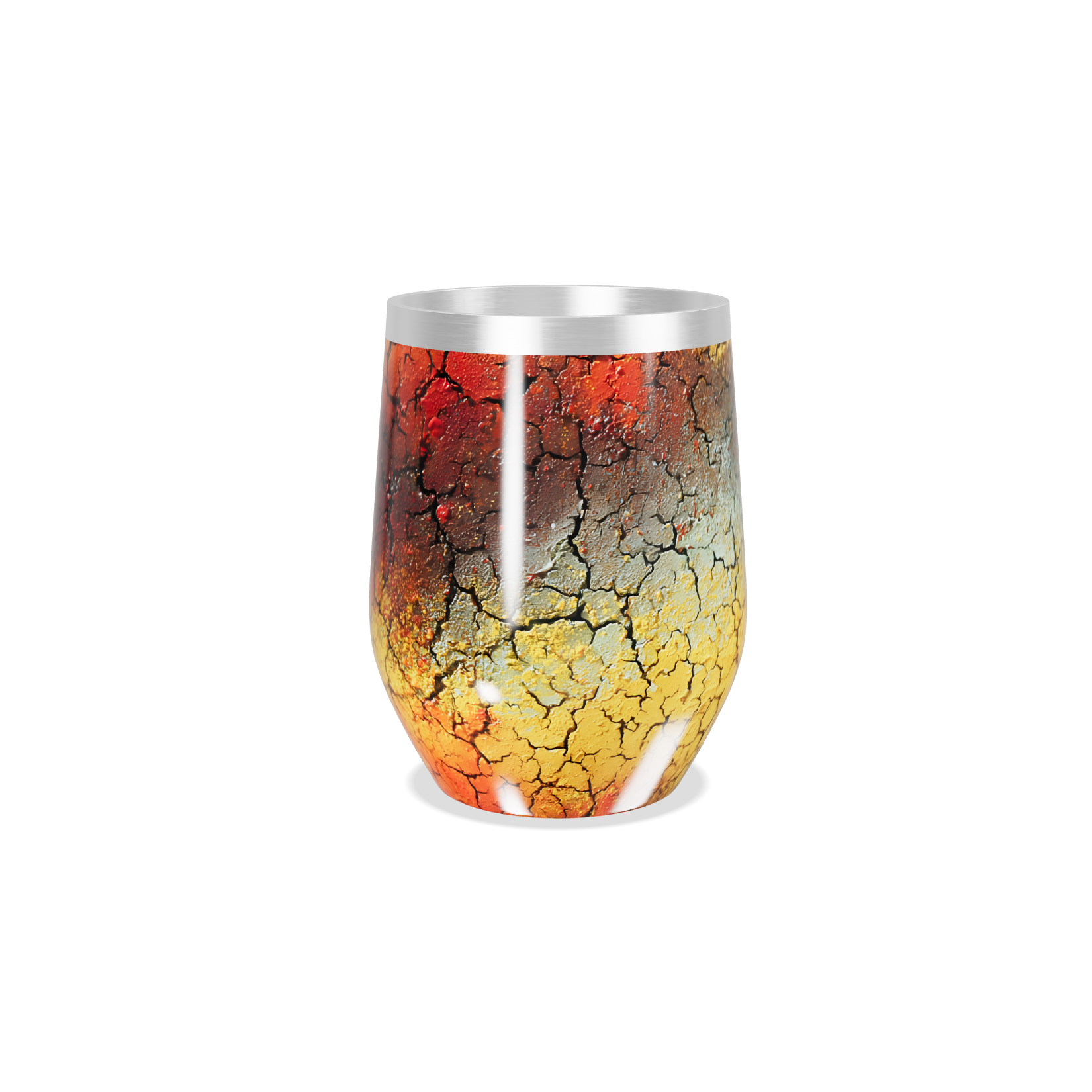 Copo Térmico Slim - Estampa Craquelada Colorida