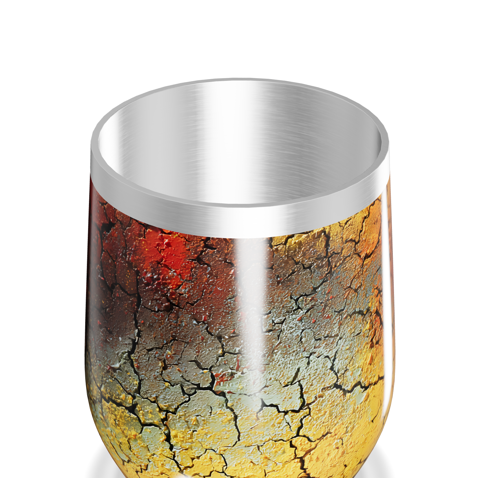 Copo Térmico Slim - Estampa Craquelada Colorida