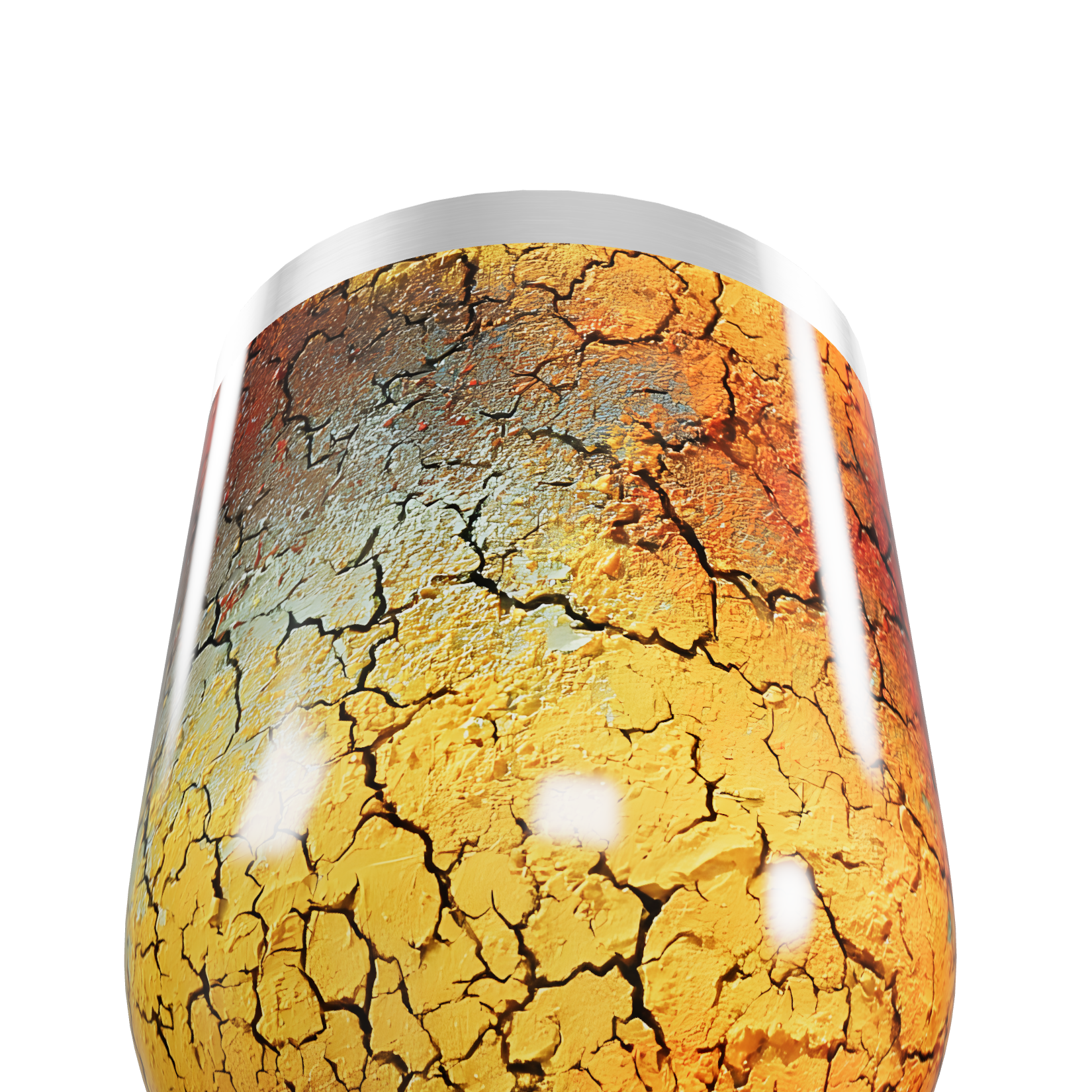 Copo Térmico Slim - Estampa Craquelada Colorida