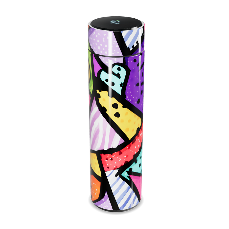 Garrafa Térmica Touch - Colorida com Estampa Artística