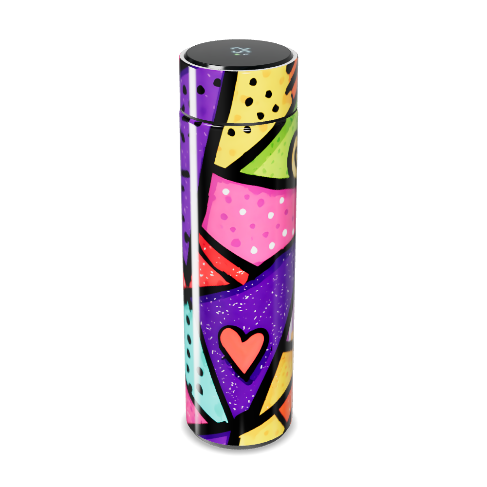 Garrafa Térmica Touch - Colorida com Estampa Artística