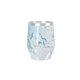 Copo Térmico Slim - Marmorizado Azul Branco