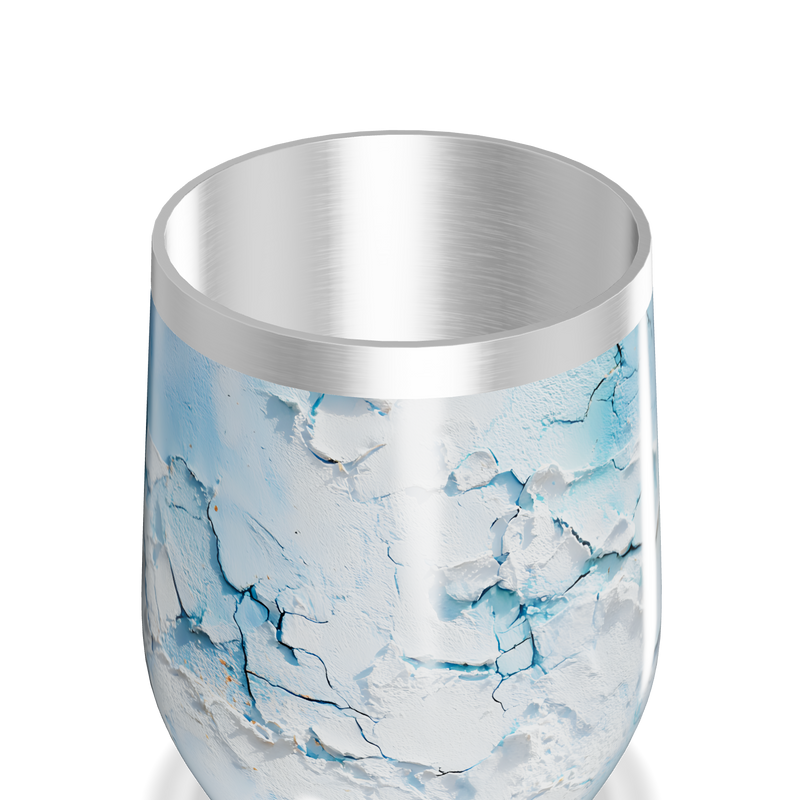 Copo Térmico Slim - Marmorizado Azul Branco