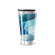 Copo Térmico - Azul Geométrico Aço Inox