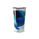 Copo Térmico - Azul Geométrico Aço Inox