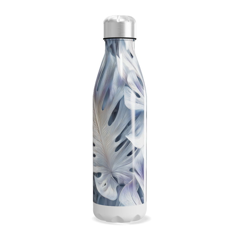 Garrafa Inox - Estampa Folhas Coloridas