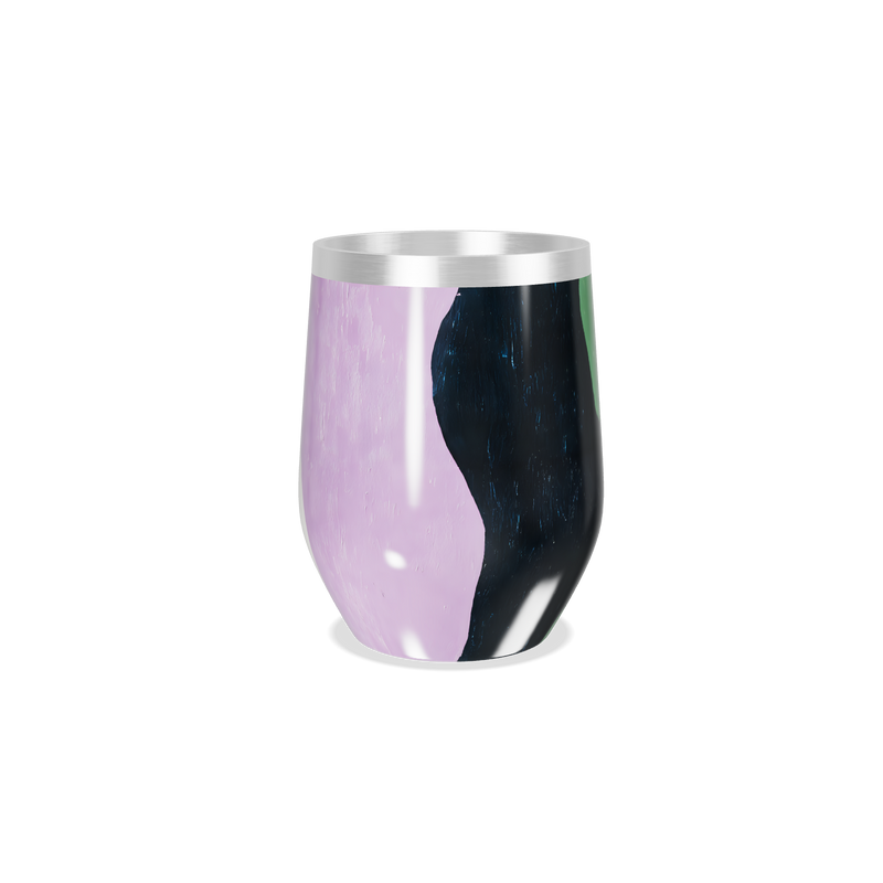 Copo Térmico Slim - Verde e Preto Abstrato