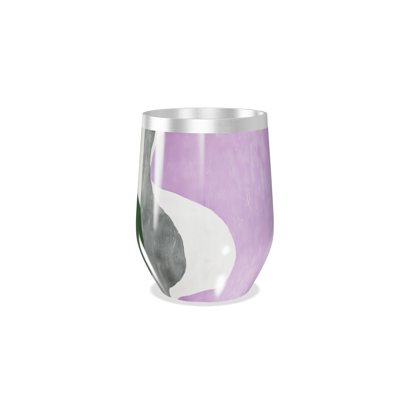 Copo Térmico Slim - Verde e Preto Abstrato