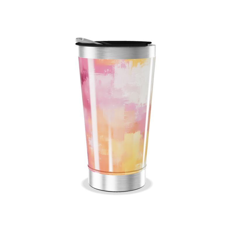 Copo Térmico - Estampa Abstrata Colorida