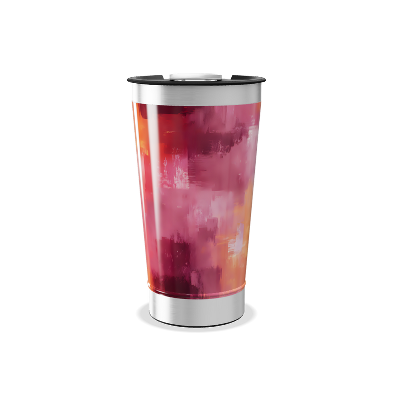 Copo Térmico - Estampa Abstrata Colorida