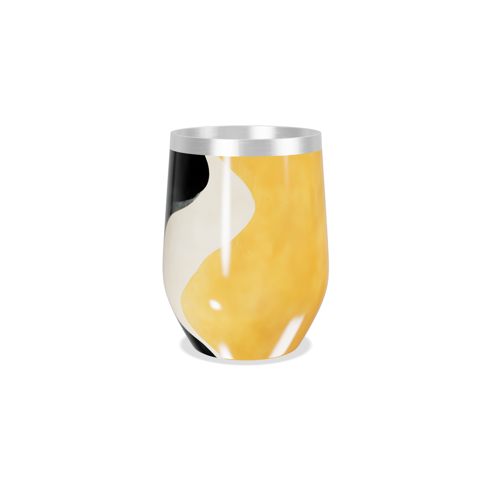 Copo Térmico Slim - Amarelo Azul Metálico