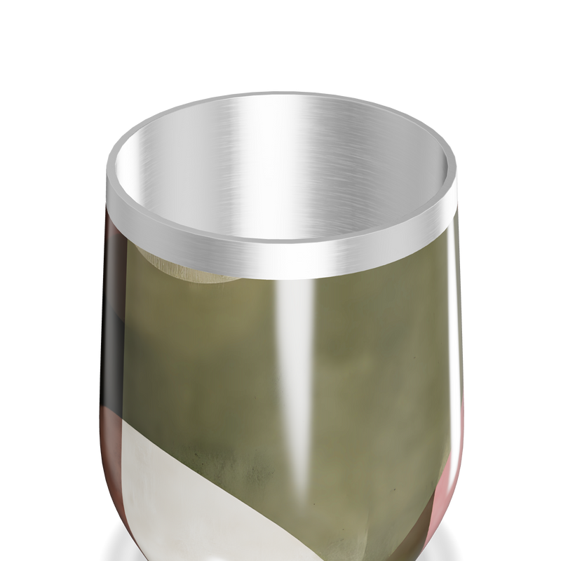 Copo Térmico Slim - Geométrico Verde e Rosa