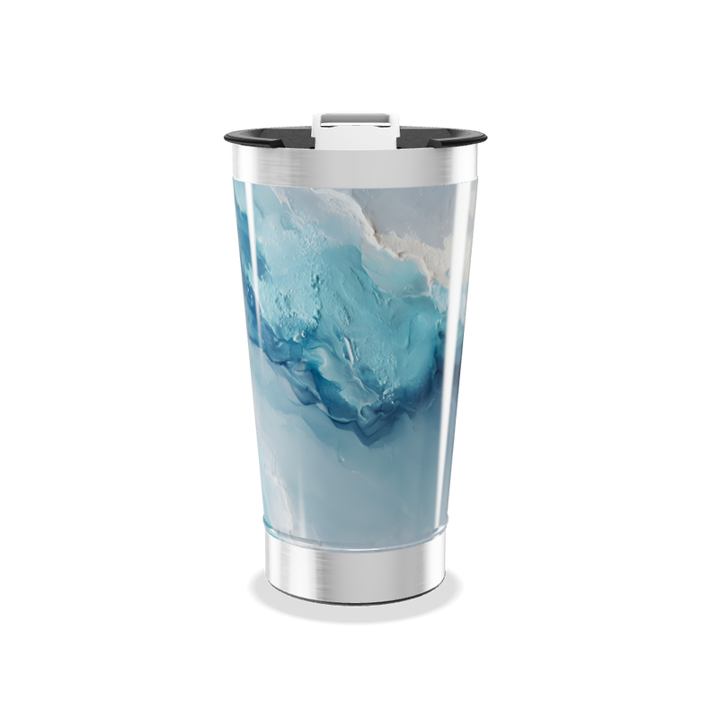 Copo Térmico - Azul Mármore Inox