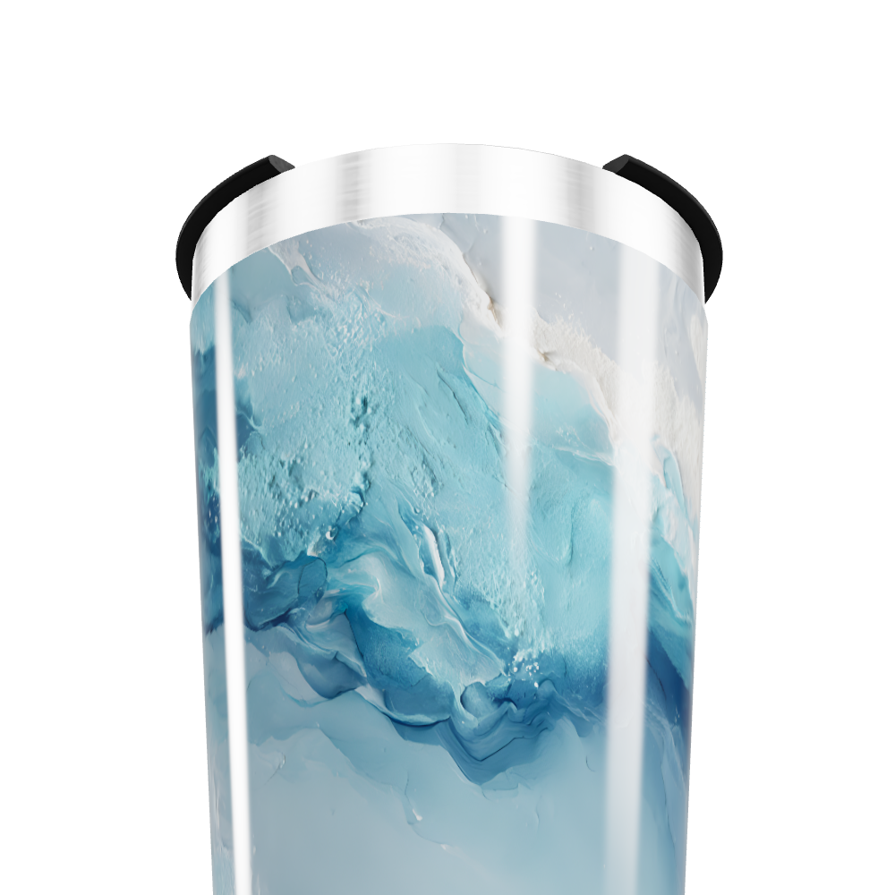 Copo Térmico - Azul Mármore Inox