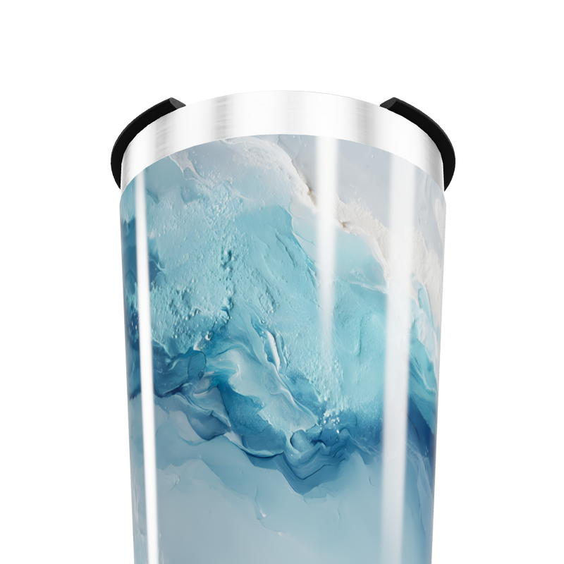 Copo Térmico - Azul Mármore Inox