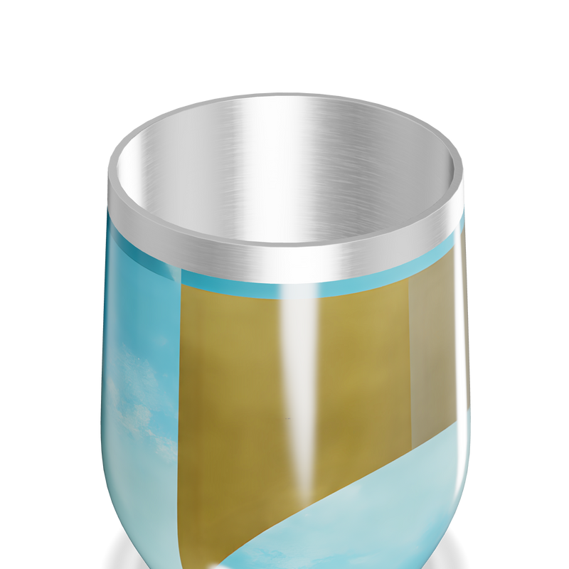 Copo Térmico Slim - Transparente Colorido Vidro