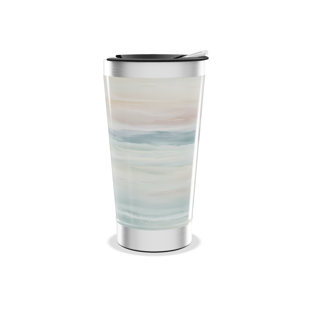 Copo Térmico - Estampa Pastel Aquarela