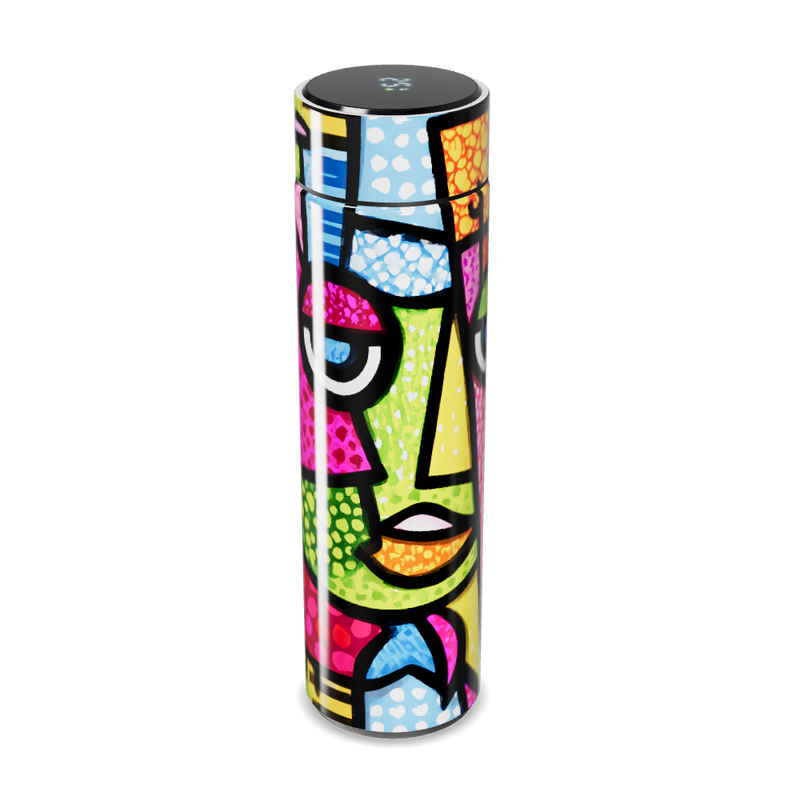 Garrafa Térmica Touch - Estampa Colorida Abstrata