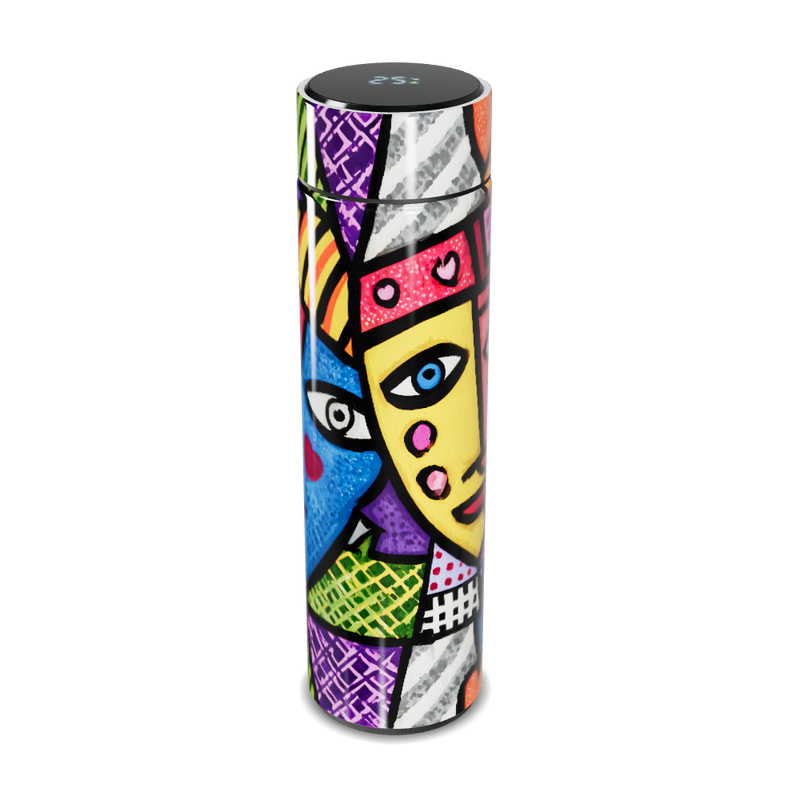 Garrafa Térmica Touch - Estampa Colorida Artística