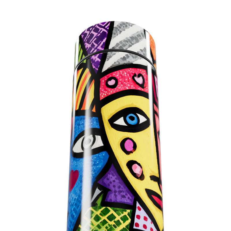 Garrafa Térmica Touch - Estampa Colorida Artística