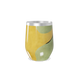 Copo Térmico Slim - Amarelo e Verde Abstrato