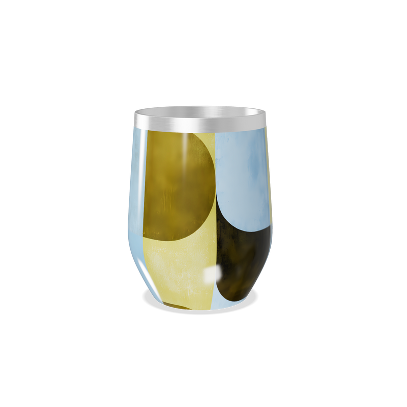 Copo Térmico Slim - Geométrico Colorido Aço