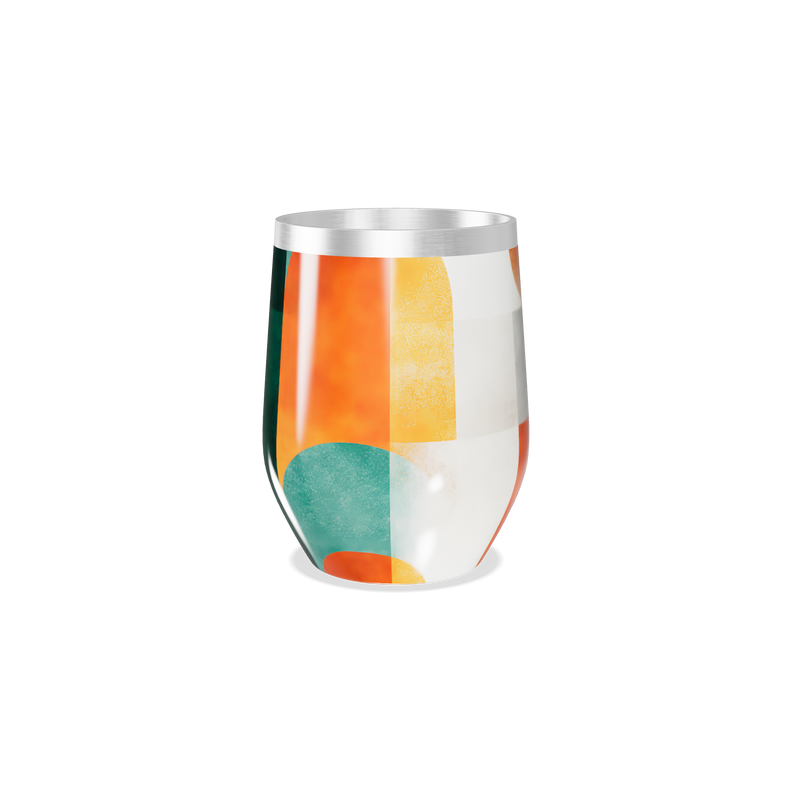 Copo Térmico Slim - Design Abstrato Colorido