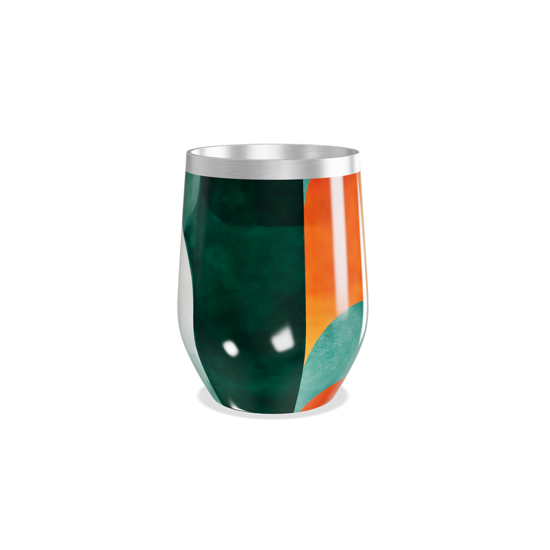 Copo Térmico Slim - Design Abstrato Colorido