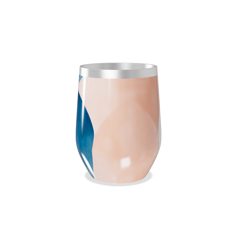 Copo Térmico Slim - Estampado Azul e Bege