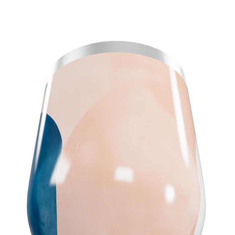 Copo Térmico Slim - Estampado Azul e Bege