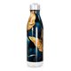 Garrafa Inox - Estampa Folhas Azul e Dourado
