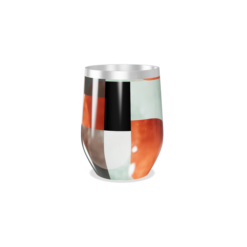 Copo Térmico Slim - Estampa Geométrica Colorida