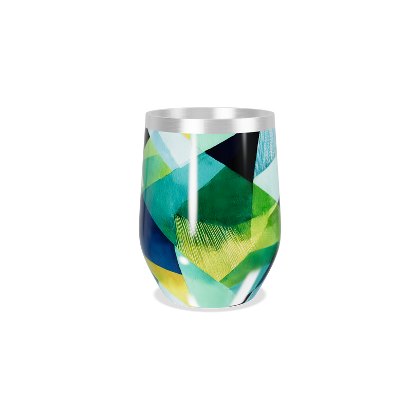 Copo Térmico Slim - Geométrico Colorido Inox