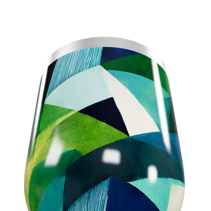 Copo Térmico Slim - Geométrico Colorido Inox