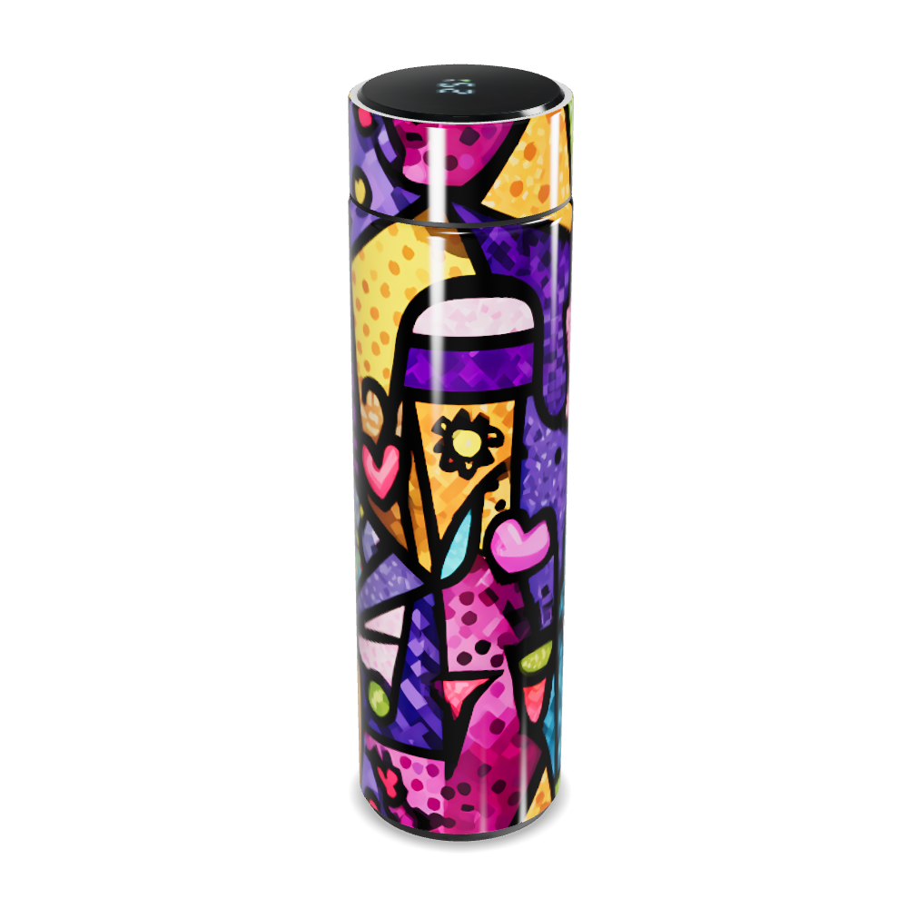 Garrafa Térmica Touch - Colorida Estampada