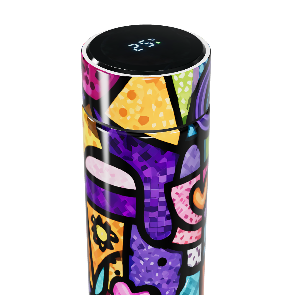 Garrafa Térmica Touch - Colorida Estampada