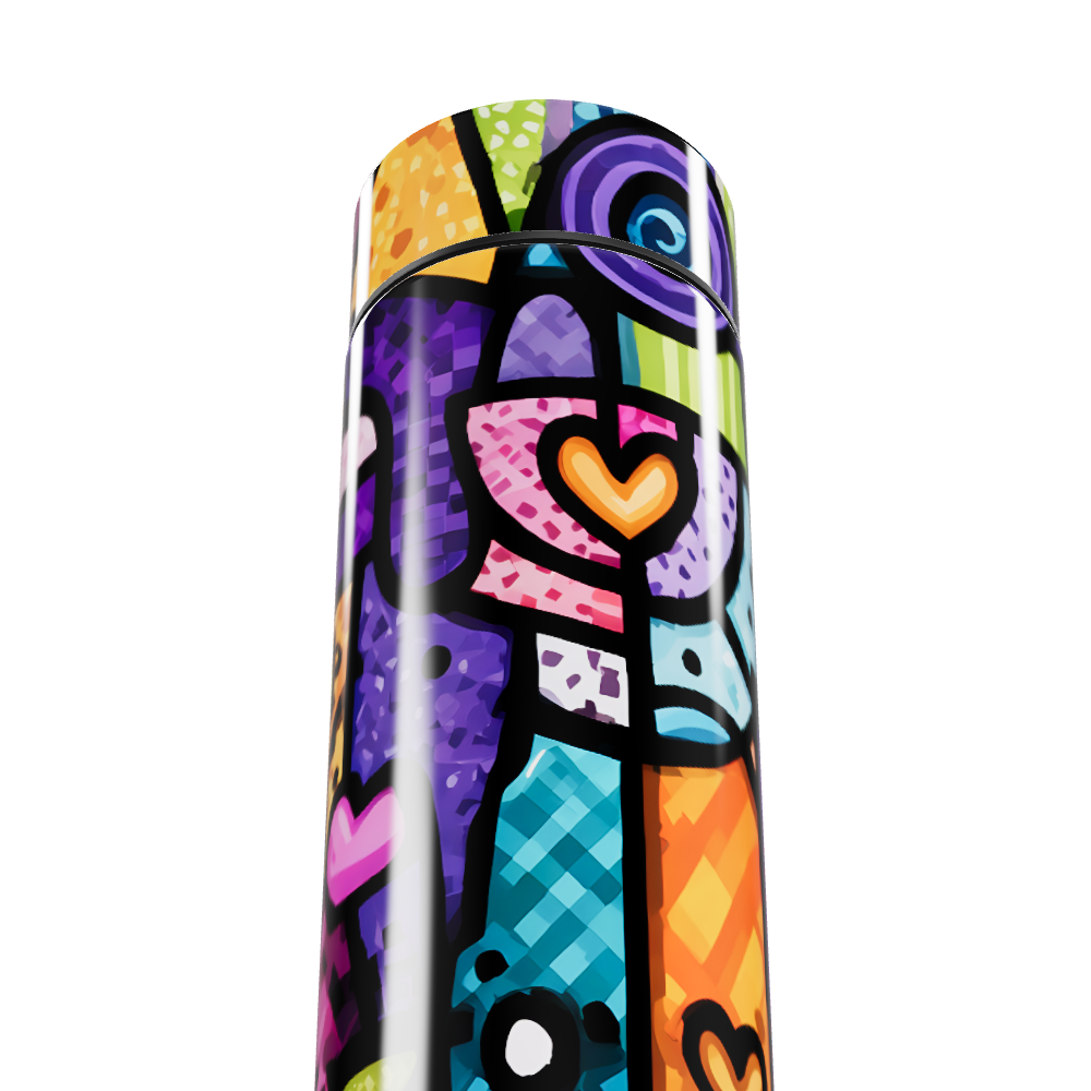 Garrafa Térmica Touch - Colorida Estampada