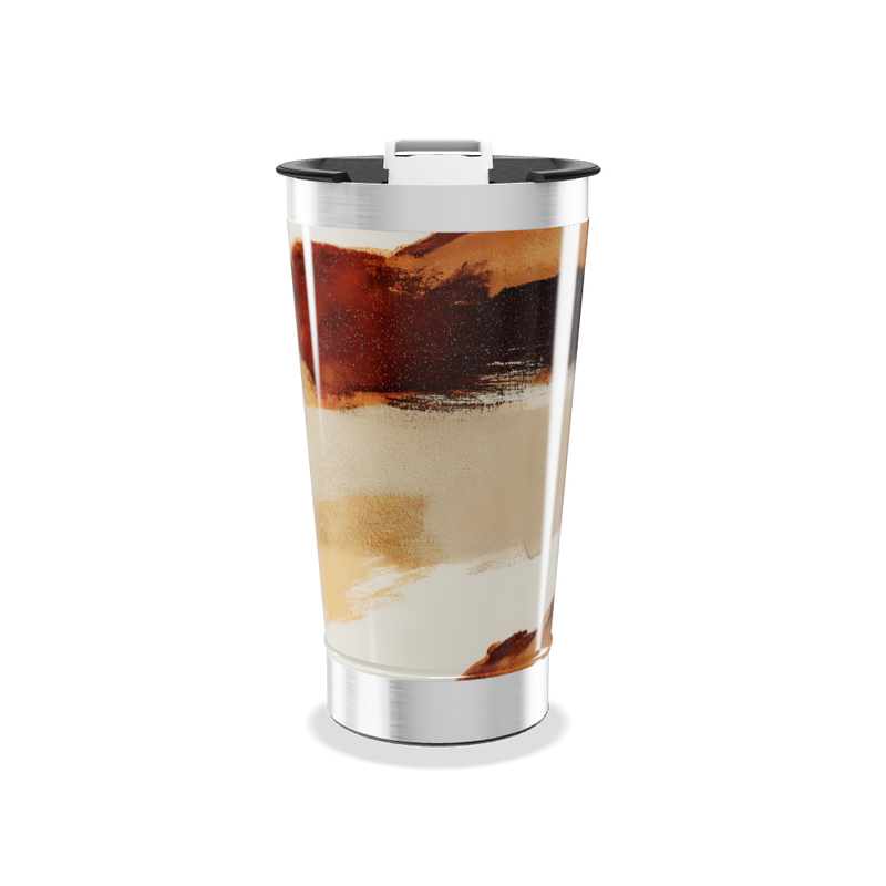 Copo Térmico - Aço Inox Pintura Abstrata