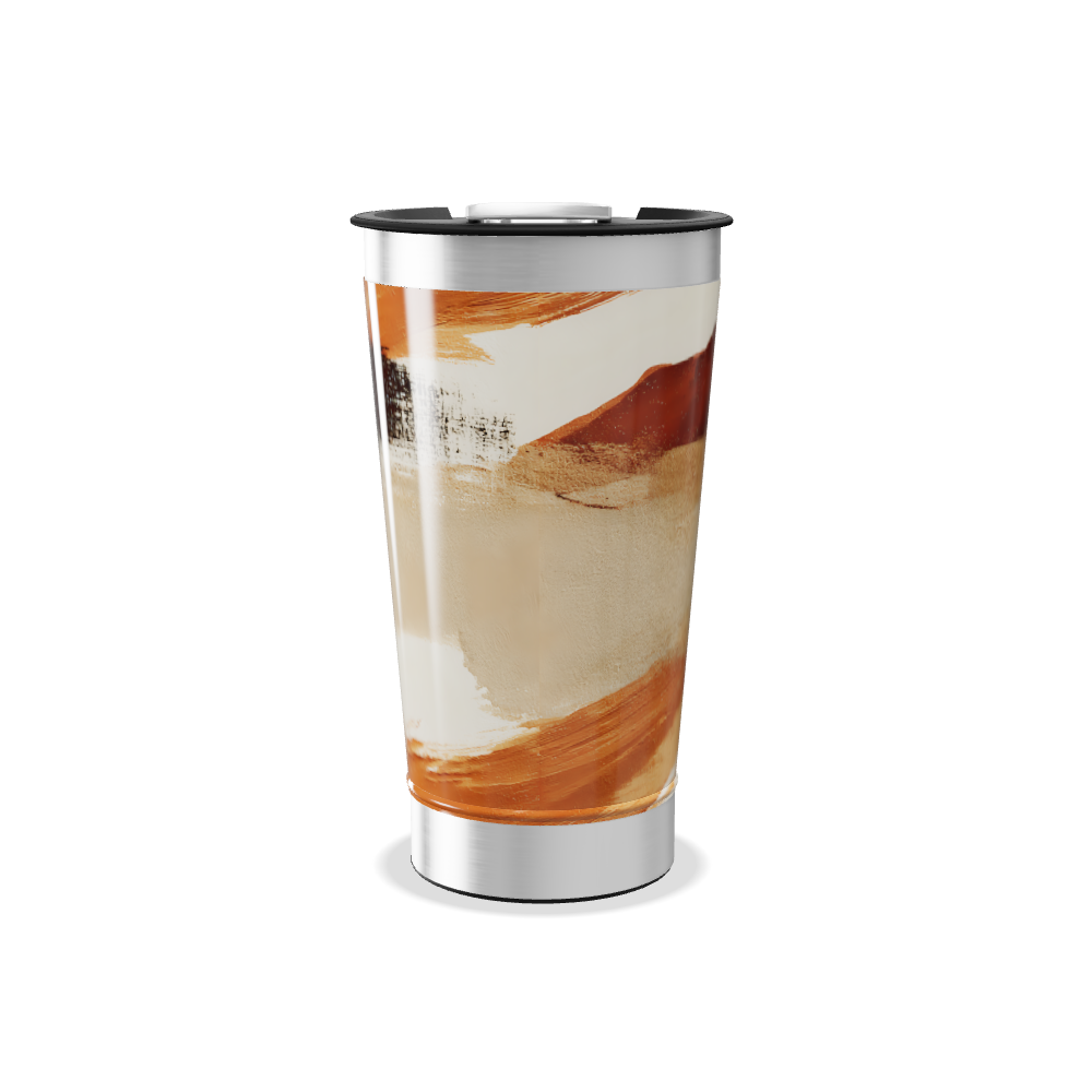 Copo Térmico - Aço Inox Pintura Abstrata