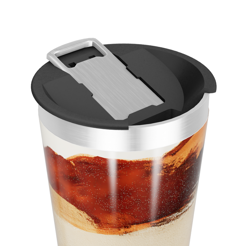 Copo Térmico - Aço Inox Pintura Abstrata