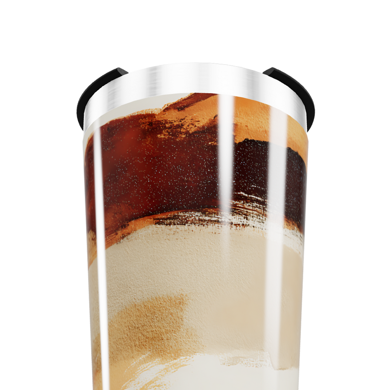 Copo Térmico - Aço Inox Pintura Abstrata