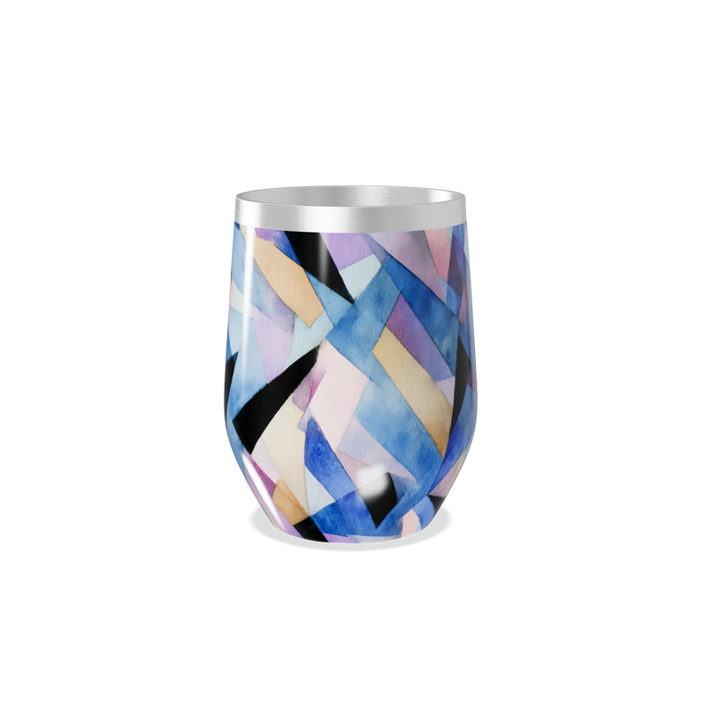 Copo Térmico Slim - Colorido Geométrico Inox