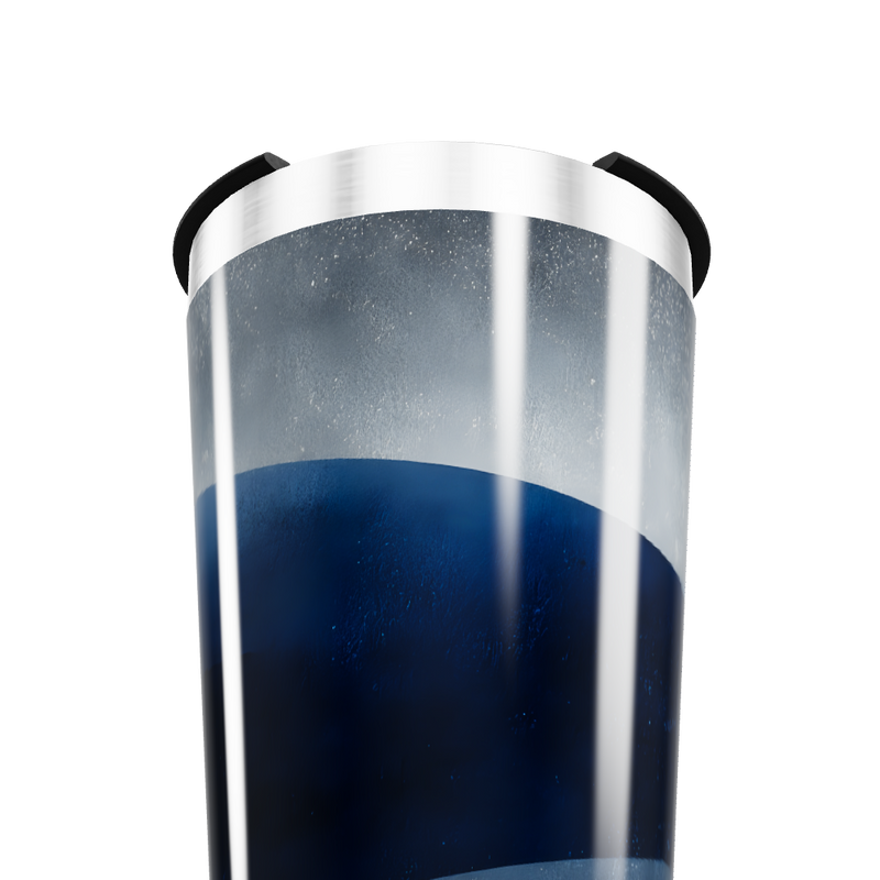 Copo Térmico - Azul com Tampa Aço Inox