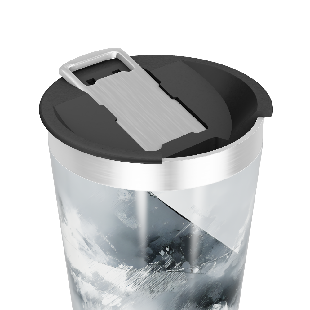 Copo Térmico - Estampa Abstrata Cinza