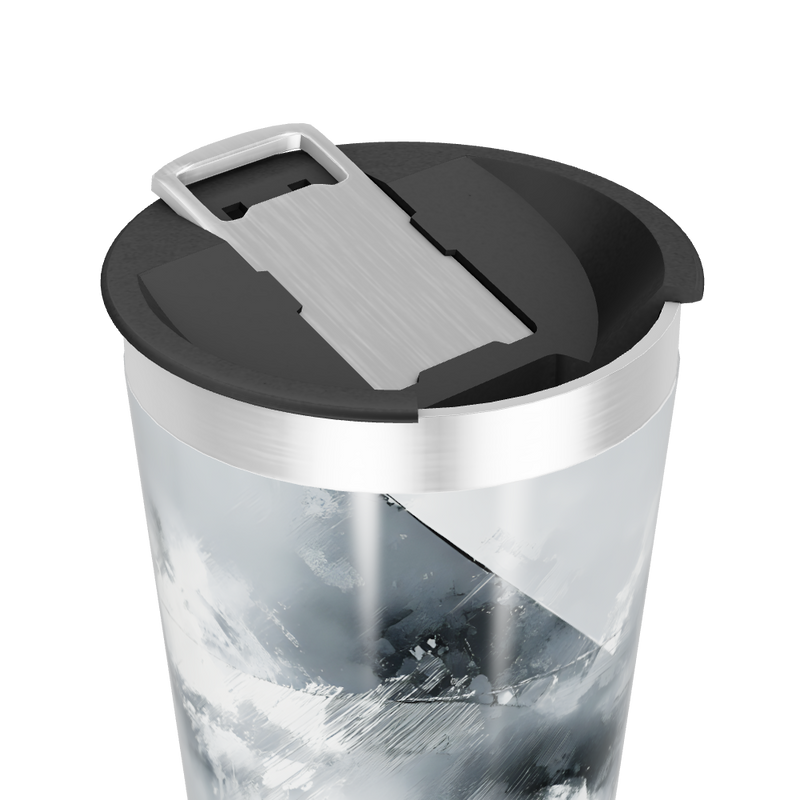 Copo Térmico - Estampa Abstrata Cinza