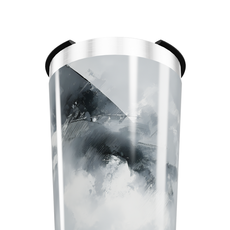 Copo Térmico - Estampa Abstrata Cinza