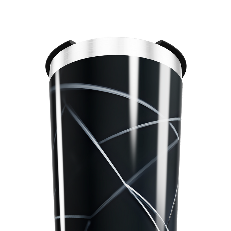 Copo Térmico - Preto com Linhas Geométricas