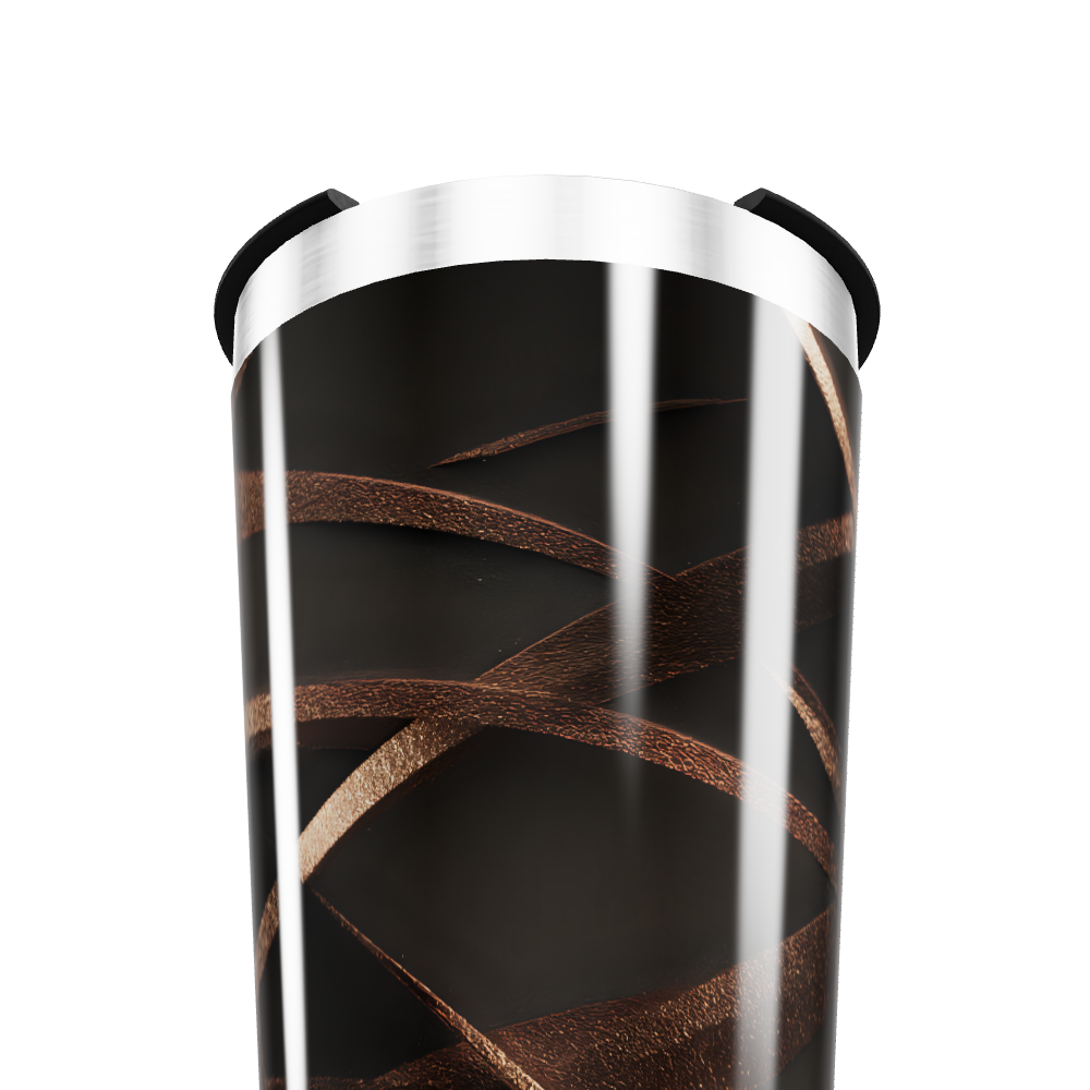 Copo Térmico - Preto Design Listrado